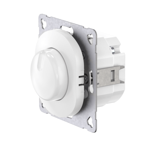 Диммер скрытой установки CADUCEUS ALING EON, поворотно-нажимной, LED 1-100Вт, универсальный, механизм