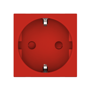 Розетка CADUCEUS ALING HIDE для скрытой проводки, с заземлением, со шторками, 16А, 250В~, с горизонтальным расположением разъёма