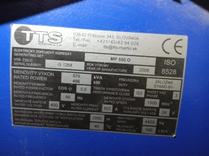 Дизельный Генератор 456кВТ