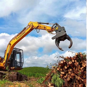 Грейфер лесной для бревен WX-350-550-950 с пилой