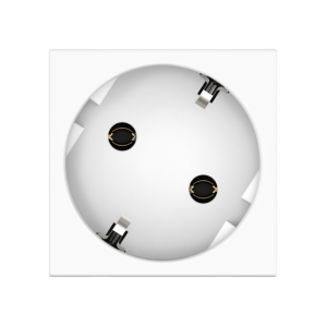 Розетка встраиваемая CADUCEUS ALING HIDE, с заземлением, без шторок, 16А, 250В~, с расположением разъёма 45°