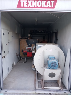 Тепловая установка для подогрева, отопления, при производстве ЖБИ