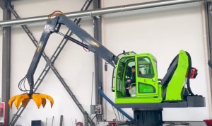 Манипулятор стационарный для обработки ТБО, мусора, металлолома ZX-8500