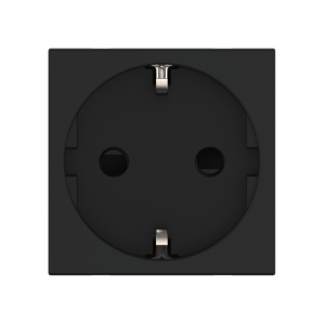 Розетка CADUCEUS ALING HIDE для скрытой проводки, с заземлением, со шторками, 16А, 250В~, с горизонтальным расположением разъёма