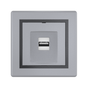 Розетка скрытой установки CADUCEUS ALING PRESTIGE с модулем Keystone USB 2.0 тип А-А, 250В~