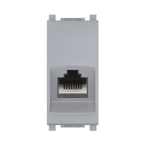 Розетка CADUCEUS ALING EXPERIENCE компьютерная, с модулем Keystone RJ45 8P8C cat.5e, FTP, модульная, для скрытой проводки, механизм