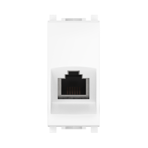 Розетка CADUCEUS ALING EXPERIENCE телефонная, с модулем Keystone RJ12 6P6C cat.3, модульная, для скрытой проводки, механизм