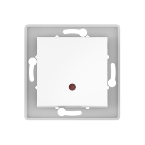 Выключатель скрытой установки CADUCEUS ALING PRESTIGE одноклавишный, с индикацией, 10АХ, 250В~, механизм