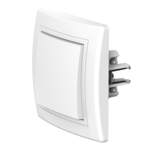 Выключатель скрытой установки CADUCEUS ALING PRESTIGE одноклавишный, проходной, 10АХ, 250В~