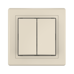 Выключатель скрытой установки CADUCEUS ALING PRESTIGE двухклавишный, 10АХ, 250В~