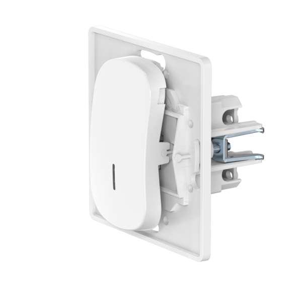 Выключатель скрытой установки одноклавишный CADUCEUS ALING EON, с узкой клавишей, с индикацией, 16АХ, 250В~, механизм