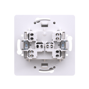 Выключатель скрытой установки одноклавишный CADUCEUS ALING EON с узкой клавишей, с индикацией при включении, 16АХ, 250В~, механизм