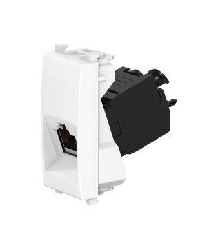 Розетка CADUCEUS ALING EXPERIENCE компьютерная, с модулем Keystone RJ45 8P8C cat.6A, UTP, модульная, для скрытой проводки, механизм