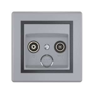 Розетка скрытой установки CADUCEUS ALING PRESTIGE антенная TV/FM, оконечная