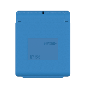 Розетка CADUCEUS ALING электрическая панельная, с крышкой, 16А, 250 В~