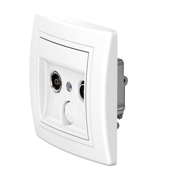 Розетка скрытой установки CADUCEUS ALING PRESTIGE антенная TV/FM, оконечная