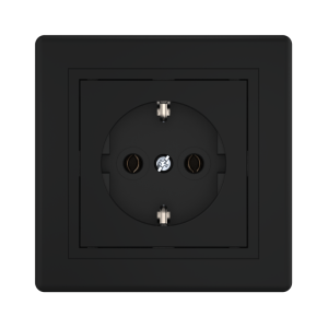 Розетка CADUCEUS ALING PRESTIGE скрытой установки с пластиковым основанием, с заземлением без шторок, 16А, 250В~