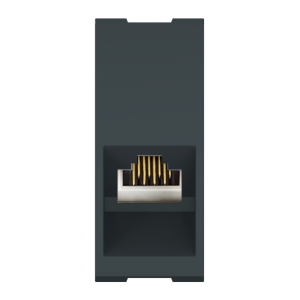 Розетка CADUCEUS ALING MODE компьютерная, с модулем Keystone RJ45 8P8C cat.5e, FTP, модульная, для скрытой проводки, механизм