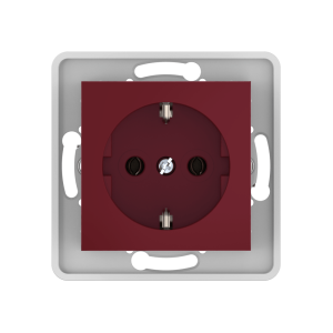 Механизм встраиваемой розетки CADUCEUS ALING PRESTIGE с пластиковым основанием, с заземлением, без шторок, 16А, 250В~