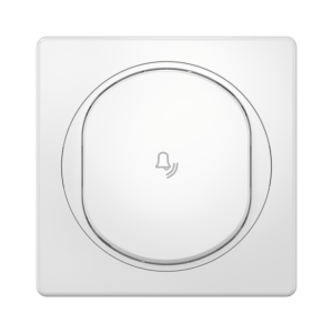 Выключатель скрытой установки CADUCEUS ALING EON, кнопочный, с символом «Звонок», 10А, 250В~