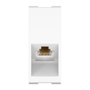 Механизм встраиваемой модульной телефонной розетки CADUCEUS ALING MODE с модулем Keystone RJ12 6P4C cat.3