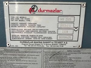 Гидравлическая гильотина durmazlar