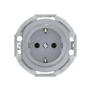 Механизм розетки скрытой установки CADUCEUS ALING EON с заземлением, без шторок, с керамическим основанием, 16А, 250В~
