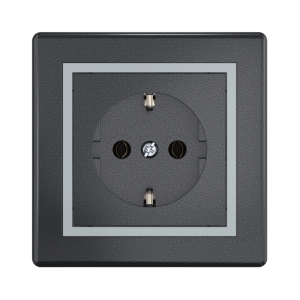 Розетка CADUCEUS ALING PRESTIGE скрытой установки с пластиковым основанием, с заземлением без шторок, 16А, 250В~