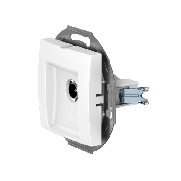 Встраиваемая розетка CADUCEUS ALING PRESTIGE антенная TV, одиночная, механизм