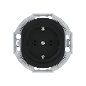 Механизм розетки скрытой установки CADUCEUS ALING EON с заземлением, без шторок, с керамическим основанием, 16А, 250В~