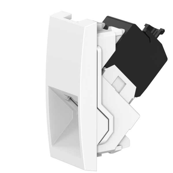 Розетка CADUCEUS ALING MODE компьютерная, с модулем Keystone RJ45 8P8C cat.6, FTP, модульная, встраиваемая, механизм