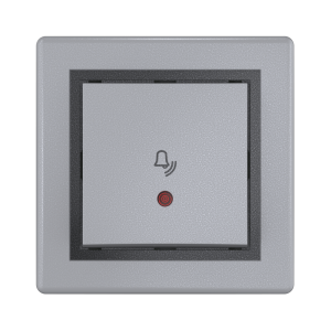 Выключатель скрытой установки CADUCEUS ALING PRESTIGE кнопочный, с символом «Звонок», с индикацией, 10А, 250В~