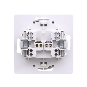 Выключатель скрытой установки CADUCEUS ALING EON двухклавишный, 10АХ, 250В~, механизм