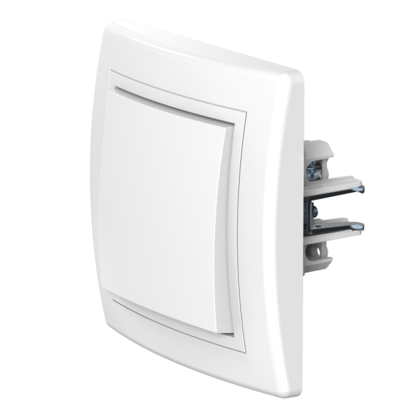 Выключатель скрытой установки CADUCEUS ALING PRESTIGE двухполюсный, одноклавишный, 10АХ, 250В~