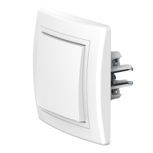 Выключатель скрытой установки CADUCEUS ALING PRESTIGE двухполюсный, одноклавишный, 10АХ, 250В~