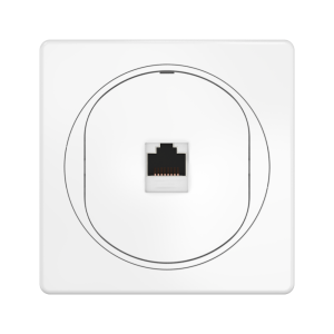 Встраиваемая компьютерная розетка CADUCEUS ALING EON с модулем Keystone RJ45 8P8C, cat.6, FTP