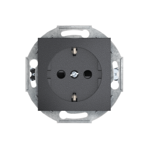 Розетка скрытой установки CADUCEUS ALING PRESTIGE, с заземлением, со шторками, с керамическим основанием, 16А, 250В~, механизм