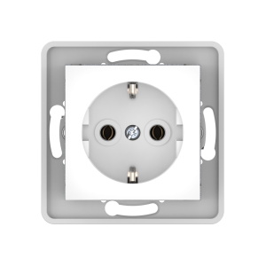 Механизм встраиваемой розетки CADUCEUS ALING PRESTIGE с пластиковым основанием, с заземлением, без шторок, 16А, 250В~