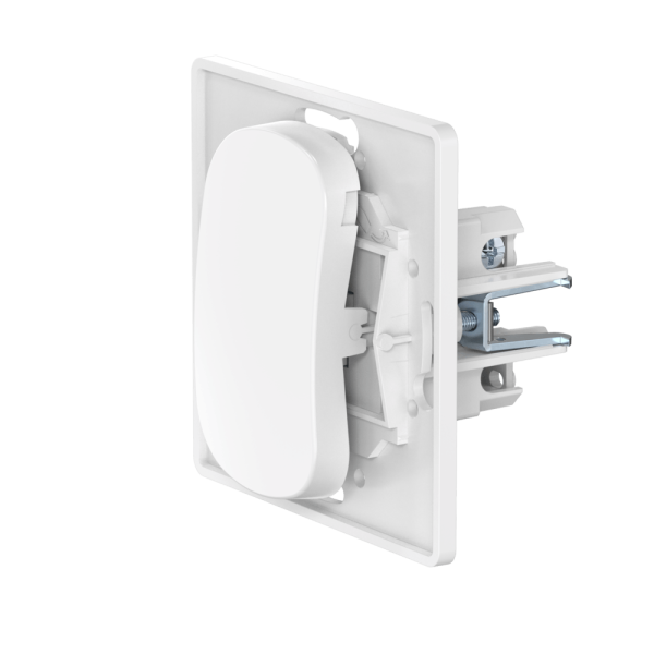 Выключатель скрытой установки одноклавишный CADUCEUS ALING EON с узкой клавишей, проходной, 10АХ, 250В~, механизм