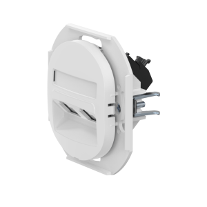 Розетка скрытой установки двойная компьютерная CADUCEUS ALING EON с модулями Keystone RJ45 8P8C, cat.6, UTP, механизм