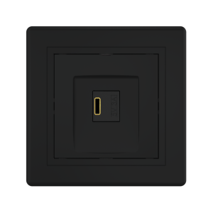 Розетка скрытой установки CADUCEUS ALING PRESTIGE USB, тип С, для зарядки 1-го устройства, 3А, 5В=, 250В~