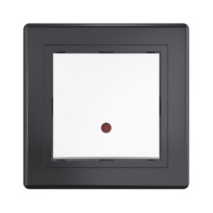 Выключатель скрытой установки CADUCEUS ALING PRESTIGE одноклавишный, перекрёстный, с индикацией, 10АХ, 250В~