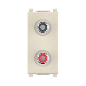 Розетка аудио 2хRCA CADUCEUS ALING EXPERIENCE для скрытой проводки