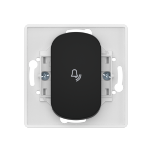 Выключатель скрытой установки CADUCEUS ALING EON, кнопочный, узкая клавиша, с символом «Звонок», 10А, 250В~, механизм