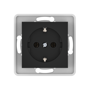 Механизм встраиваемой розетки CADUCEUS ALING PRESTIGE с пластиковым основанием, с заземлением, без шторок, 16А, 250В~