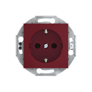 Механизм встраиваемой розетки CADUCEUS ALING PRESTIGE с керамическим основанием, с заземлением, без шторок, 16А, 250В~