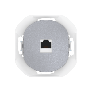 Механизм компьютерной розетки скрытой установки CADUCEUS ALING EON с модулем Keystone RJ45 8P8C, cat.6, UTP