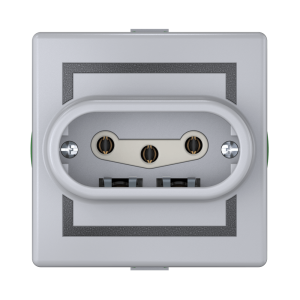 Розетка скрытой установки CADUCEUS ALING PRESTIGE, трёхполюсная, с керамическим основанием, 16А, 440В~