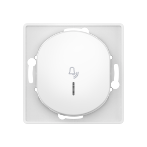 Выключатель скрытой установки CADUCEUS ALING EON, кнопочный, с символом «Звонок», с индикацией, 10А, 250В~, механизм