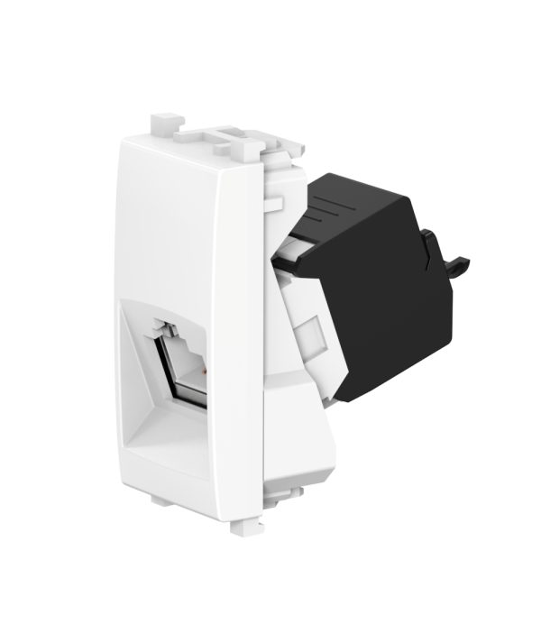 Розетка CADUCEUS ALING EXPERIENCE компьютерная, с модулем Keystone RJ45 8P8C cat.5e, UTP, модульная, для скрытой проводки, механизм